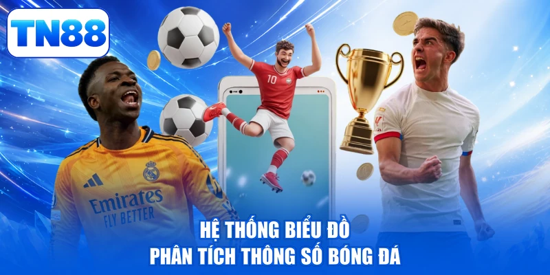 Hệ thống biểu đồ phân tích thông số bóng đá